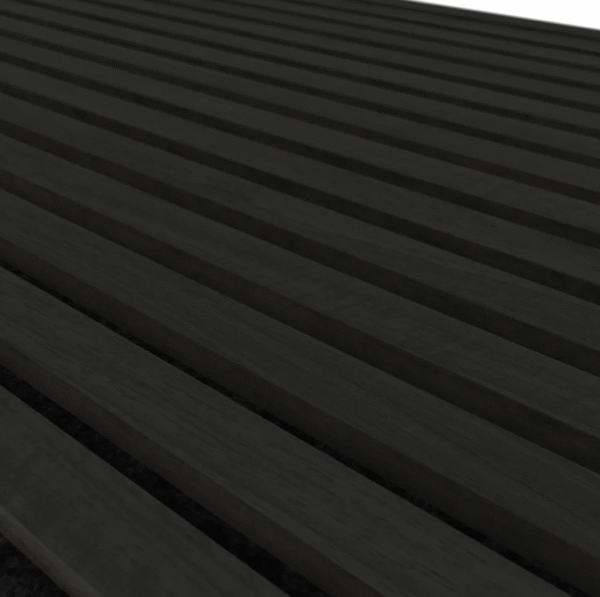 Dark Black Acoustic Wall Panel Sample - Image 2